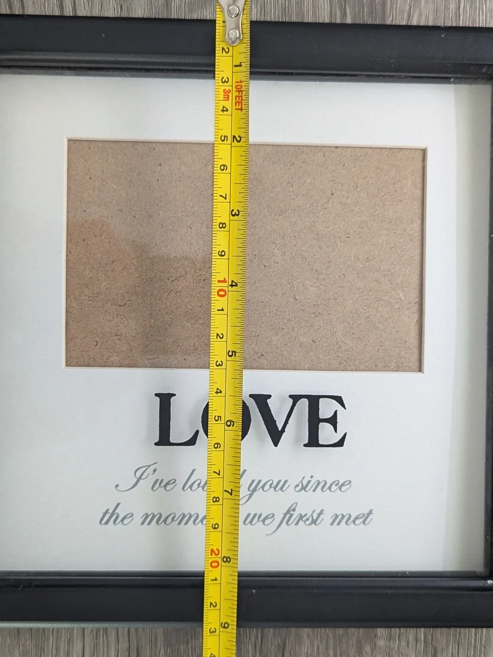 LOVE Black Picture Frame Wall Accent